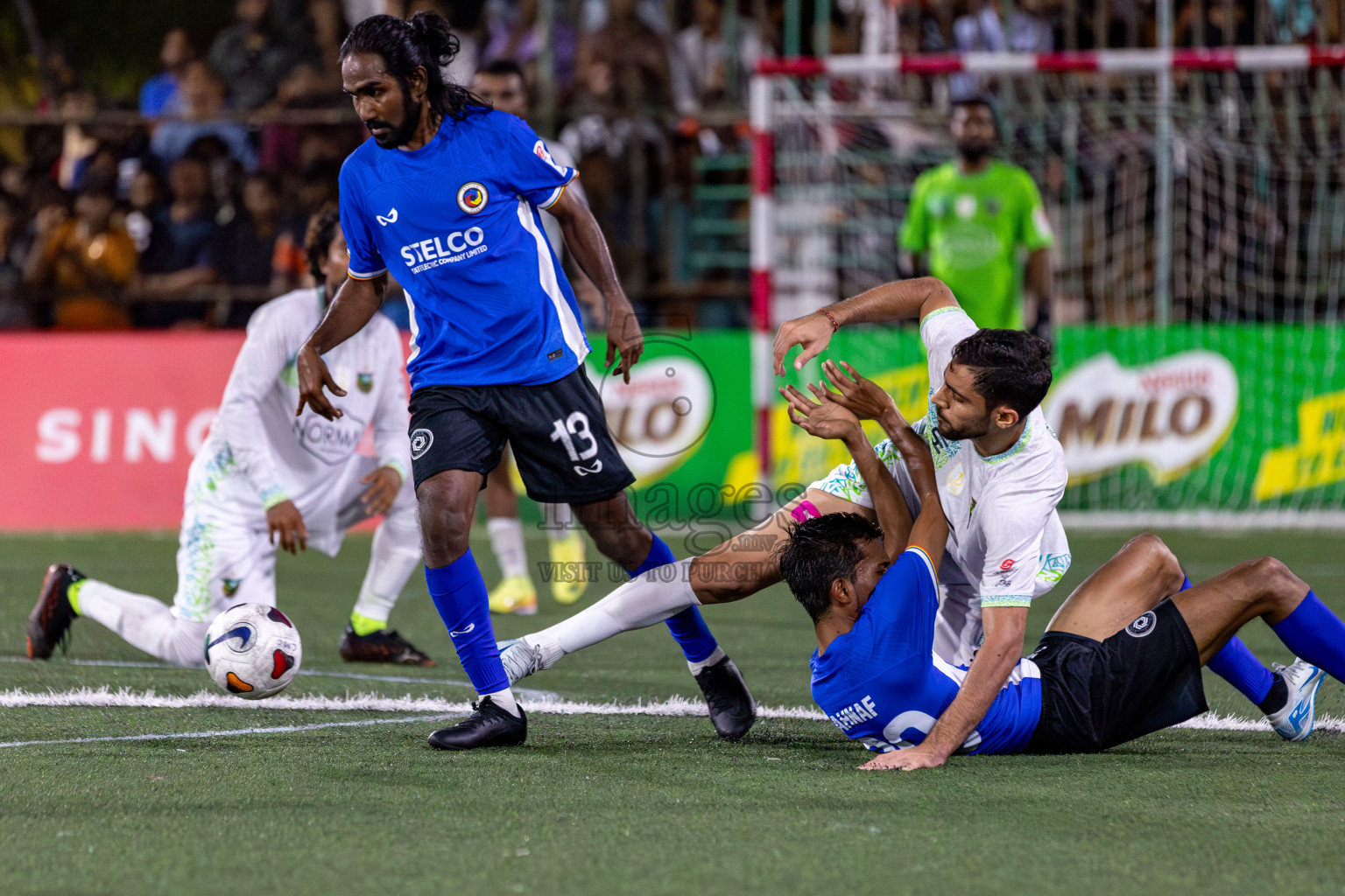 WAMCO vs STELCO RC in the Semi Finals of Club Maldives Cup 2024 held in Rehendi Futsal Ground, Hulhumale', Maldives on Monday, 14th October 2024. 
Photos: Hassan Simah / images.mv