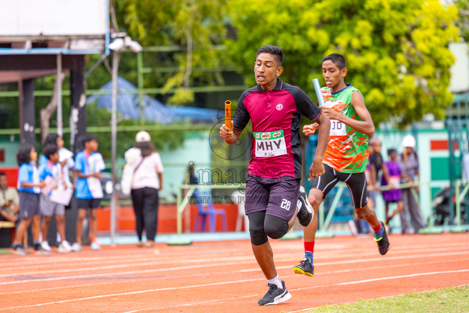Day 6 of Inter-school Athletics Championship 2025 held in Ekuveni Synthetic Track, Male', Maldives on Sunday, 12th October 2025. Photos by: Ismail Thoriq / Images.mv