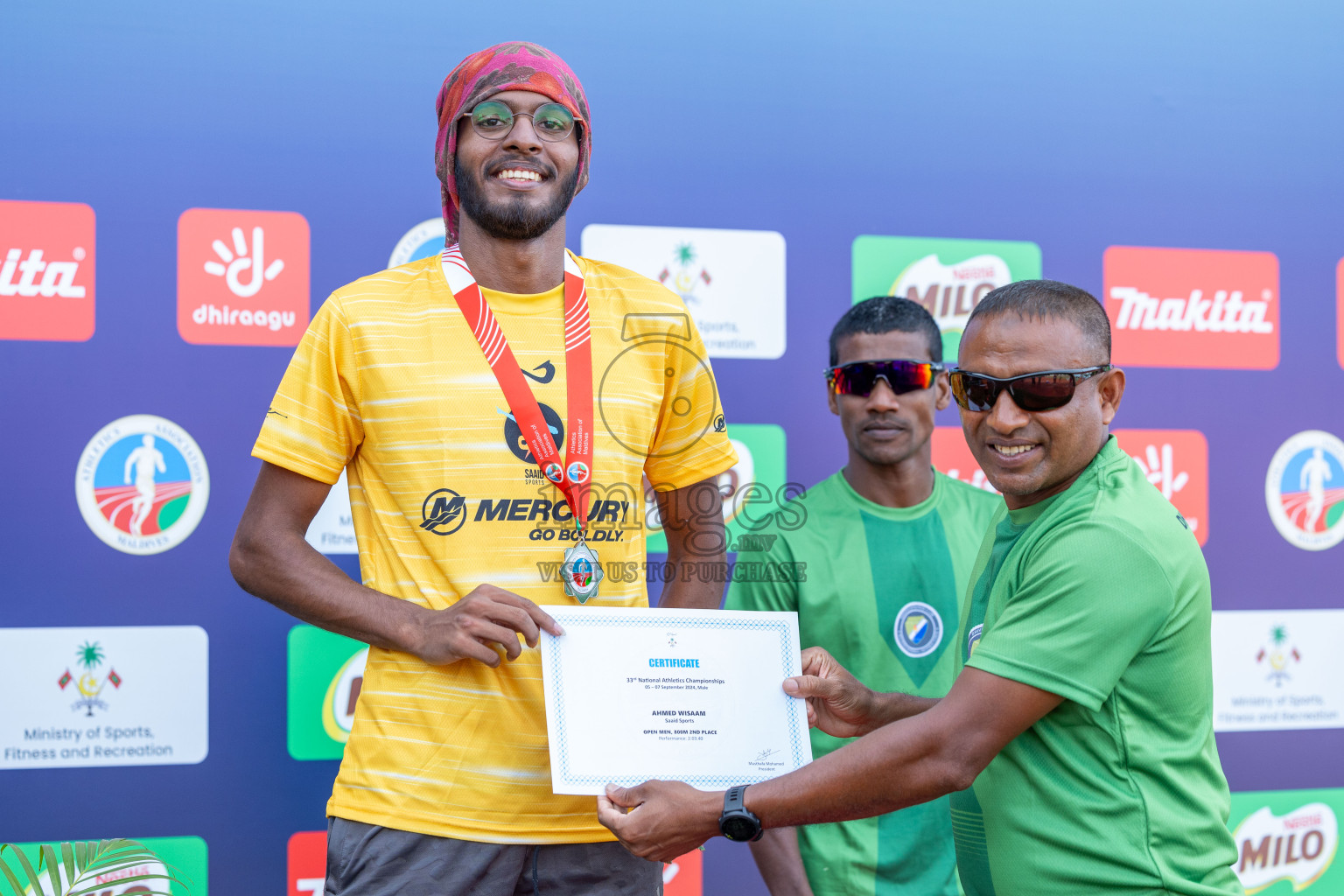 Day 2 of 33rd National Athletics Championship was held in Ekuveni Track at Male', Maldives on Friday, 6th September 2024.
Photos: Ismail Thoriq / images.mv