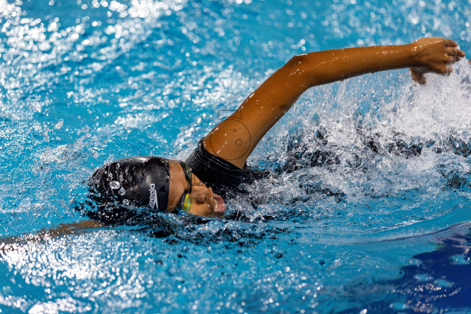 Day 2 of National Swimming Competition 2024 held in Hulhumale', Maldives on Saturday, 14th December 2024. Photos: Hassan Simah / images.mv