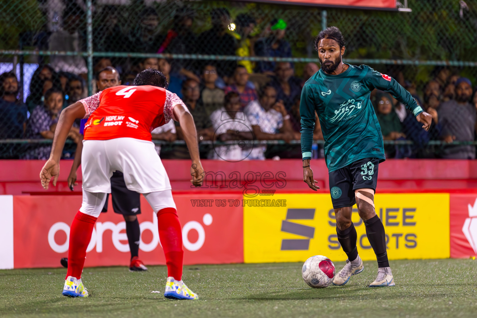 L Maavah vs L Maabaidhoo in Day 20 of Golden Futsal Challenge 2024 was held on Saturday , 3rd February 2024 in Hulhumale', Maldives Photos: Ismail Thoriq / images.mv