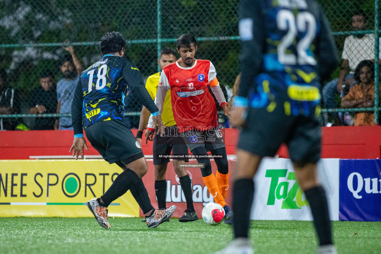 GA. Gemanafushi vs GA. Dhevvadhoo in Day 2 of Golden Futsal Challenge 2023 on 06 February 2023 in Hulhumale, Male, Maldives