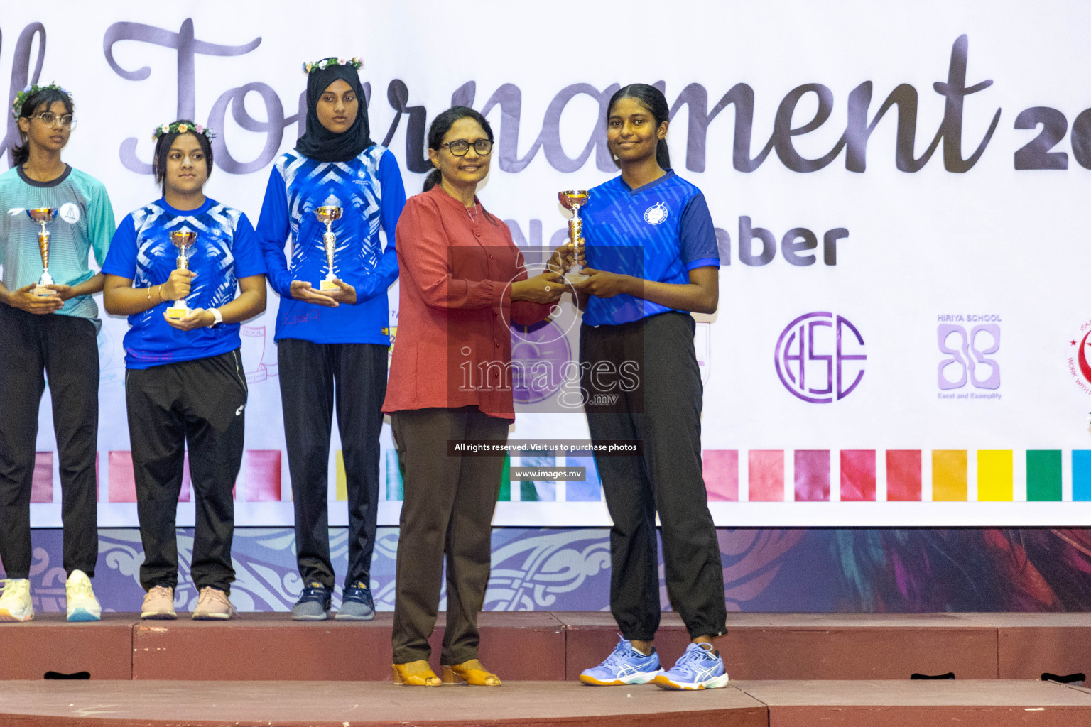 Final of 24th Interschool Netball Tournament 2023 was held in Social Center, Male', Maldives on 7th November 2023. Photos: Nausham Waheed / images.mv