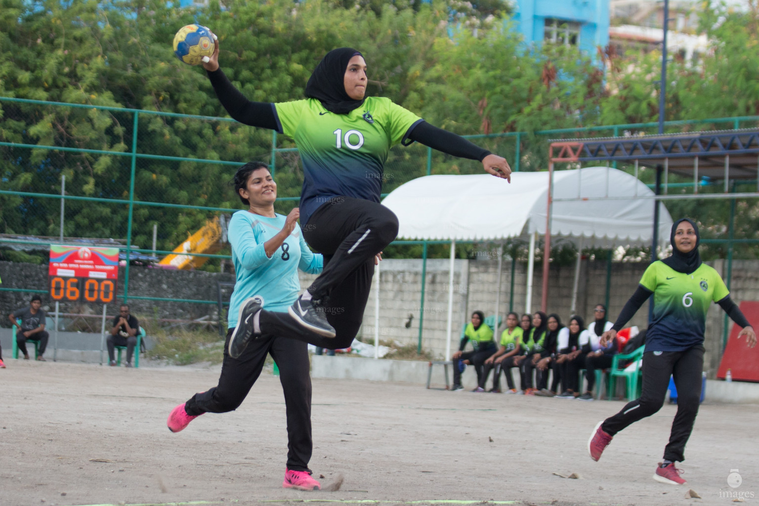 Maldives Immigration vs Ministry of Finance in Inter Office Handball Tournament 2019 - Women's 2nd Division Final, held in National Handball Grounds on 5th March 2019 (Hassan Simah /Images.mv)