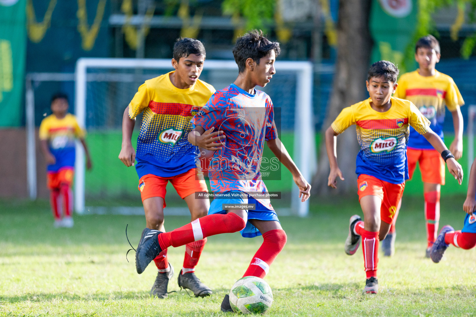 Day 2 of MILO Academy Championship 2023 (U12) was held in Henveiru Football Grounds, Male', Maldives, on Saturday, 19th August 2023. Photos: Nausham Waheedh / images.mv