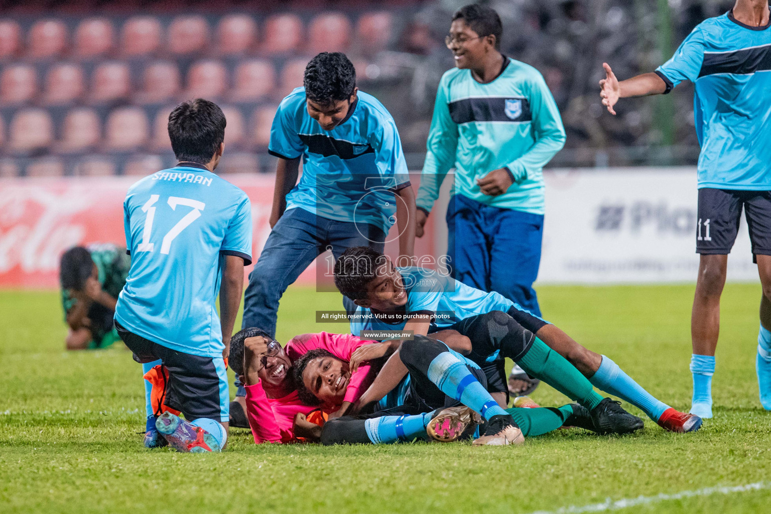 Final of U17 Inter School Football Tournament of Kalaafaanu School vs Rehendhi School held in Male', Maldives on 10 Feb 2022 Photos: Nausham Waheed / images.mv