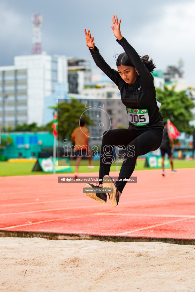 Day 2 of National Athletics Championship 2023 was held in Ekuveni Track at Male', Maldives on Friday, 24th November 2023. Photos: Hassan Simah / images.mv