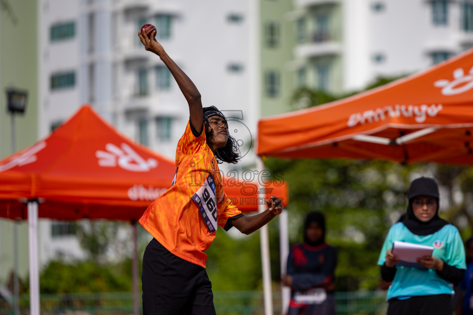 Day 1 of MWSC Interschool Athletics Championships 2024 held in Hulhumale Running Track, Hulhumale, Maldives on Saturday, 9th November 2024. 
Photos by: Hassan Simah / Images.mv