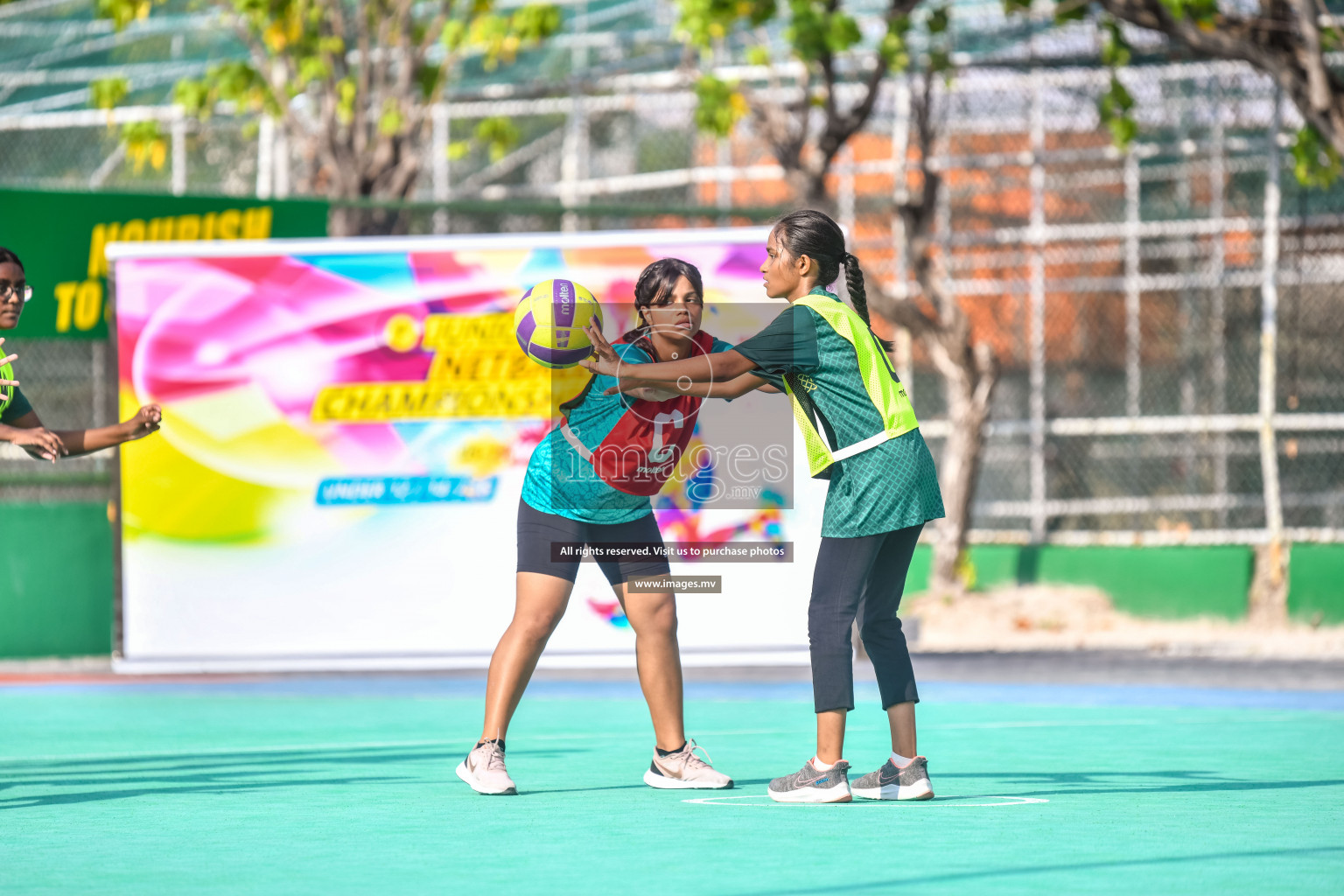 Day 11 of Junior Netball Championship 2022 held in Male', Maldives. Photos by Nausham Waheed