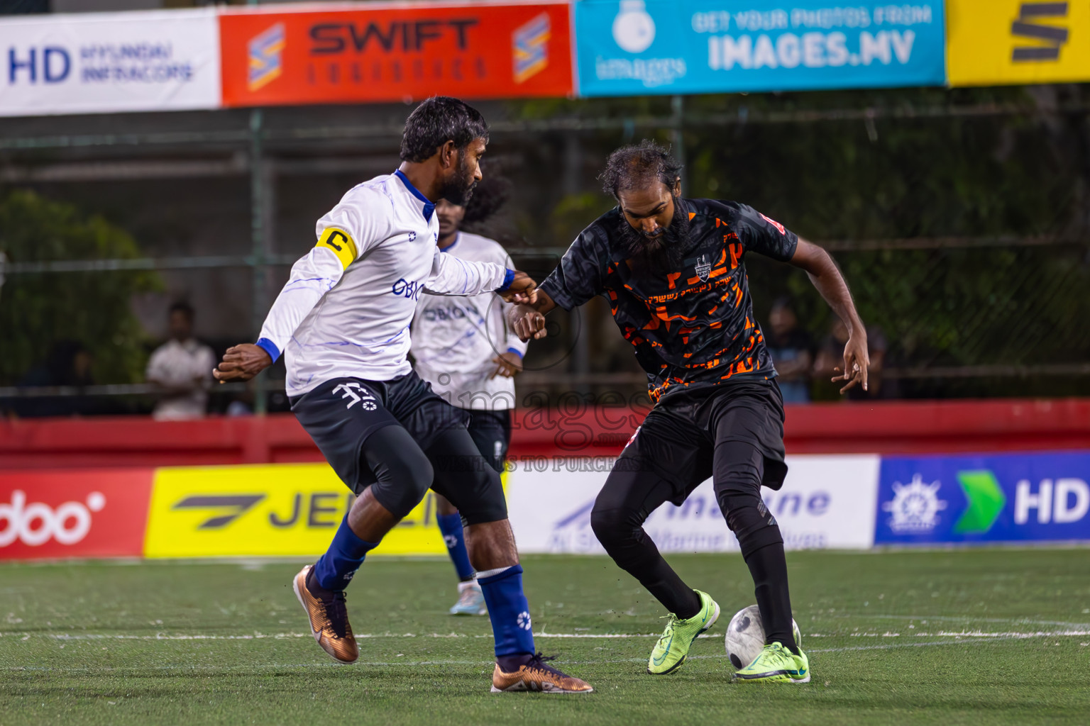 ADh Hangnaameedhoo vs ADh Omadhoo in Day 12 of Golden Futsal Challenge 2024 was held on Friday, 26th January 2024, in Hulhumale', Maldives
Photos: Ismail Thoriq / images.mv