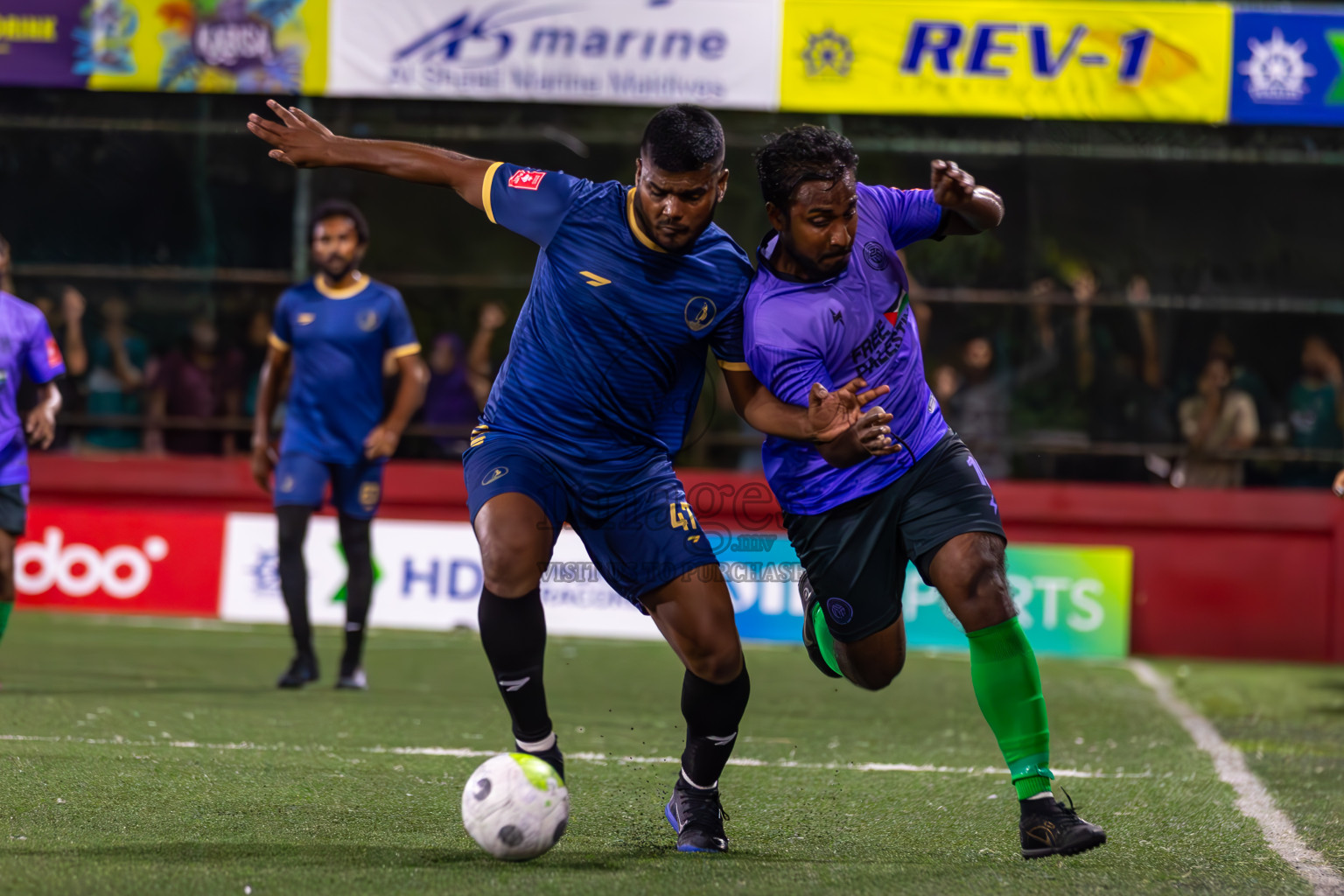 HDh Kulhudhuffushi vs HDh Neykurendhoo in Day 10 of Golden Futsal Challenge 2024 was held on Tuesday, 23rd January 2024, in Hulhumale', Maldives
Photos: Ismail Thoriq / images.mv