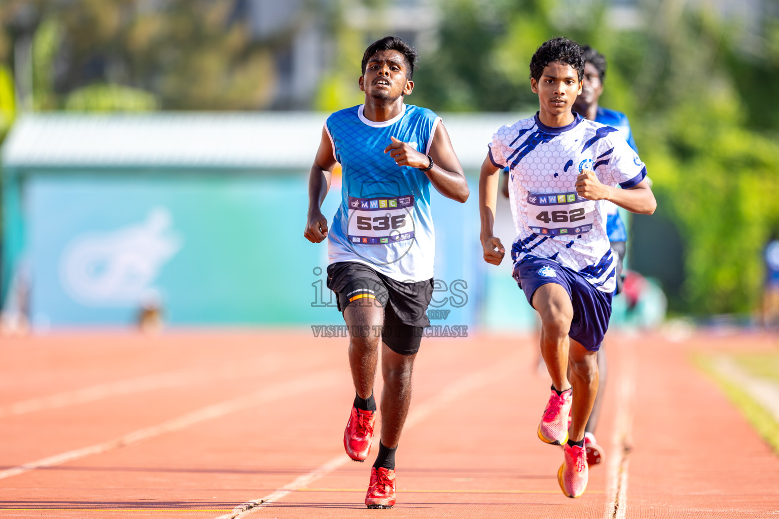 Day 4 of MWSC Interschool Athletics Championships 2024 held in Hulhumale Running Track, Hulhumale, Maldives on Tuesday, 12th November 2024. Photos by: Raaif Yoosuf / Images.mv