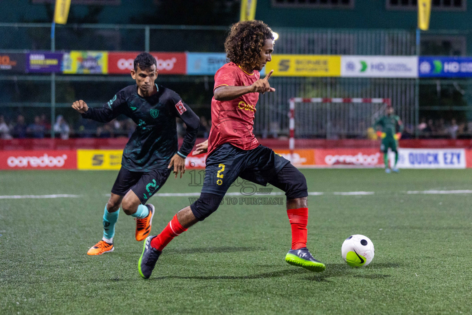 DH Bandidhoo vs DH Kudahuvadhoo in Day 17 of Golden Futsal Challenge 2024 was held on Wednesday, 31st January 2024, in Hulhumale', Maldives Photos: Nausham Waheed / images.mv