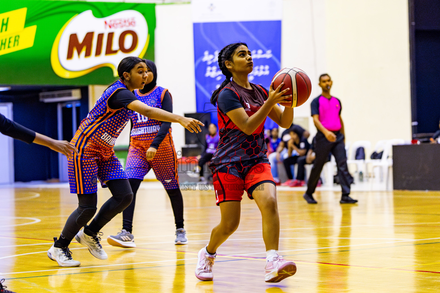 Iskandhar School vs Billabong High International School in day 8 of Junior Championship 2024 was held in Social Center, Male', Maldives on Tuesday, 19th November 2024. Photos: Nausham Waheed / images.mv