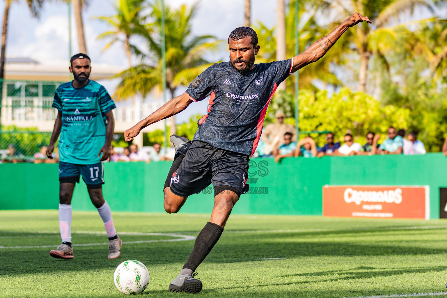 The Marina vs Anantara in Resort League 2025 (South Male Zone) was held on Sunday, 28th September 2025 in Crossroads's Maldives, Photos: Areef Adam / images.mv