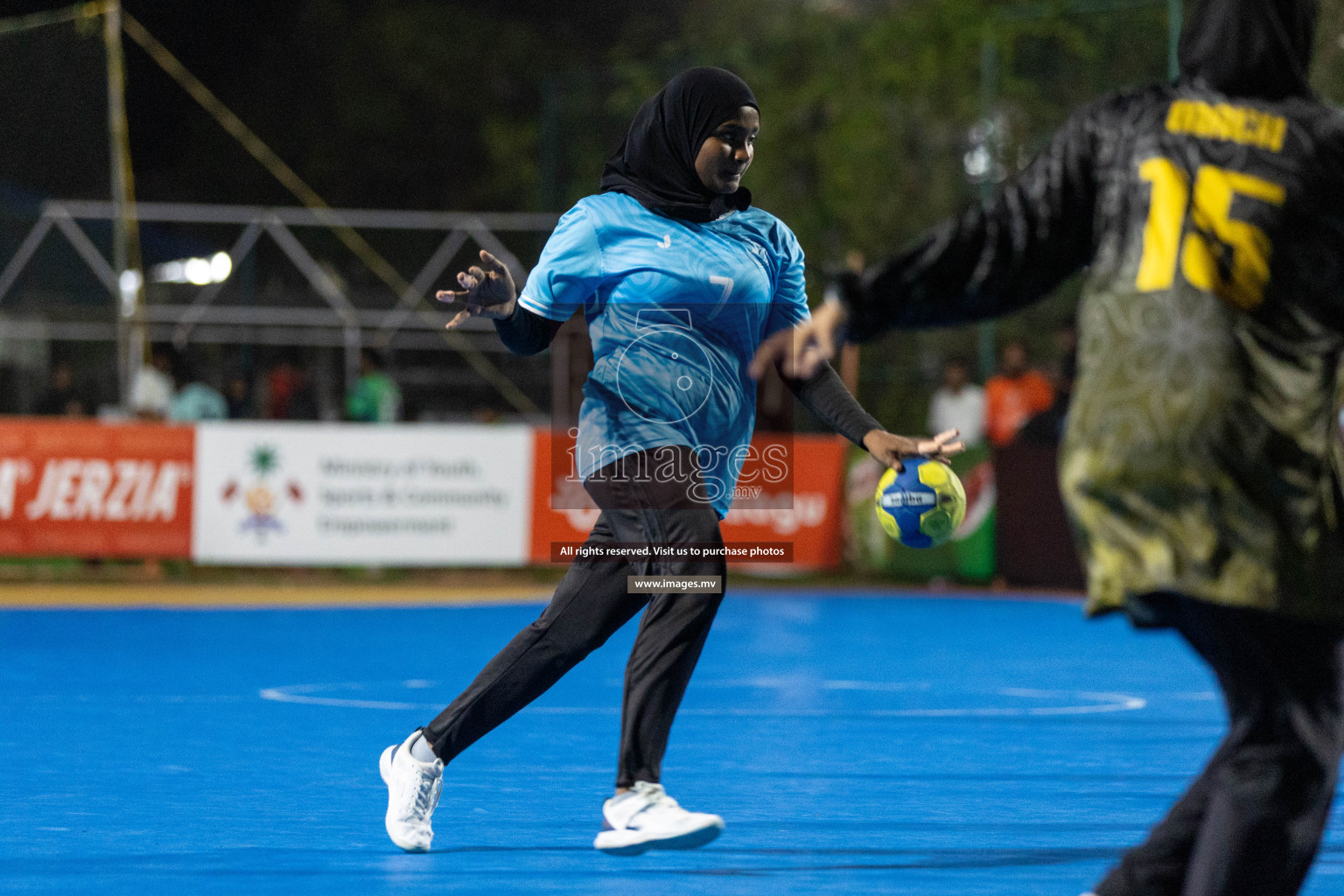 Day 5 of 7th Inter-Office/Company Handball Tournament 2023, held in Handball ground, Male', Maldives on Tuesday, 19th September 2023 Photos: Nausham Waheed/ Images.mv