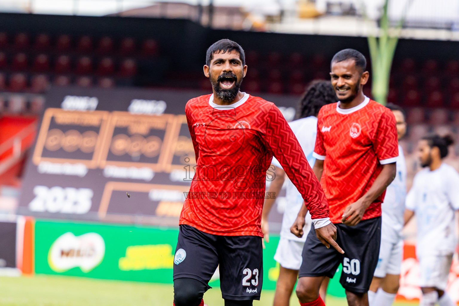 Eydhafushi vs Male' in Semi Finals of Gold Cup 2024 held at National Football Stadium on Saturday, 21st December 2024. Photos: Nausham Waheed / Images.mv