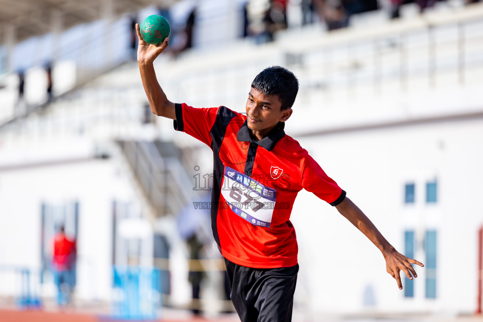 Day 5 of MWSC Interschool Athletics Championships 2024 held in Hulhumale Running Track, Hulhumale, Maldives on Wednesday, 13th November 2024. Photos by: Nausham Waheed / Images.mv