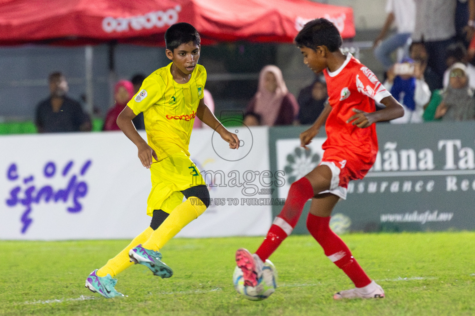 Maziya vs Hurriya (U12) in Day 4 of Dhivehi Youth League 2024 held at Henveiru Stadium on Thursday, 28th November 2024. Photos: Shuu Abdul Sattar/ Images.mv