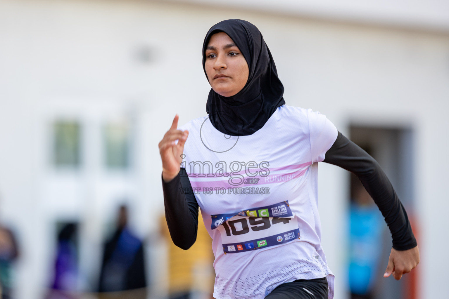 Day 1 of MWSC Interschool Athletics Championships 2024 held in Hulhumale Running Track, Hulhumale, Maldives on Saturday, 9th November 2024. Photos by: Ismail Thoriq / Images.mv