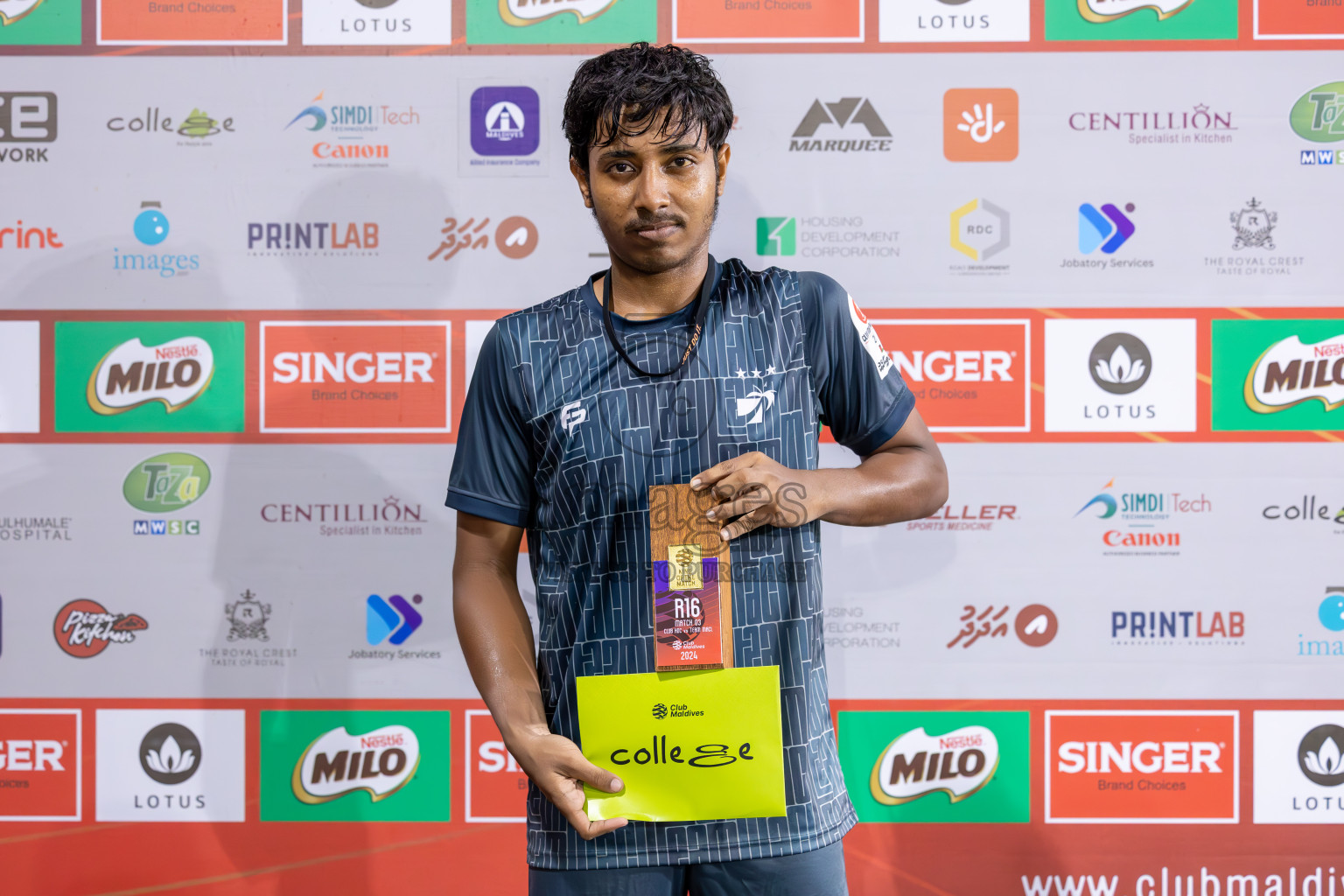 HDC vs MACL in Round of 16 of Club Maldives Cup 2024 held in Rehendi Futsal Ground, Hulhumale', Maldives on Monday, 7th October 2024. Photos: Ismail Thoriq / images.mv