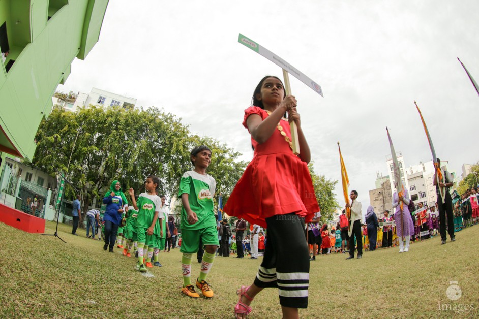 Day 1 of Milo Kids Football Fiesta in Male', Maldives, Tuesday, February 15, 2017.(Images.mv Photo/ Hussain Sinan).