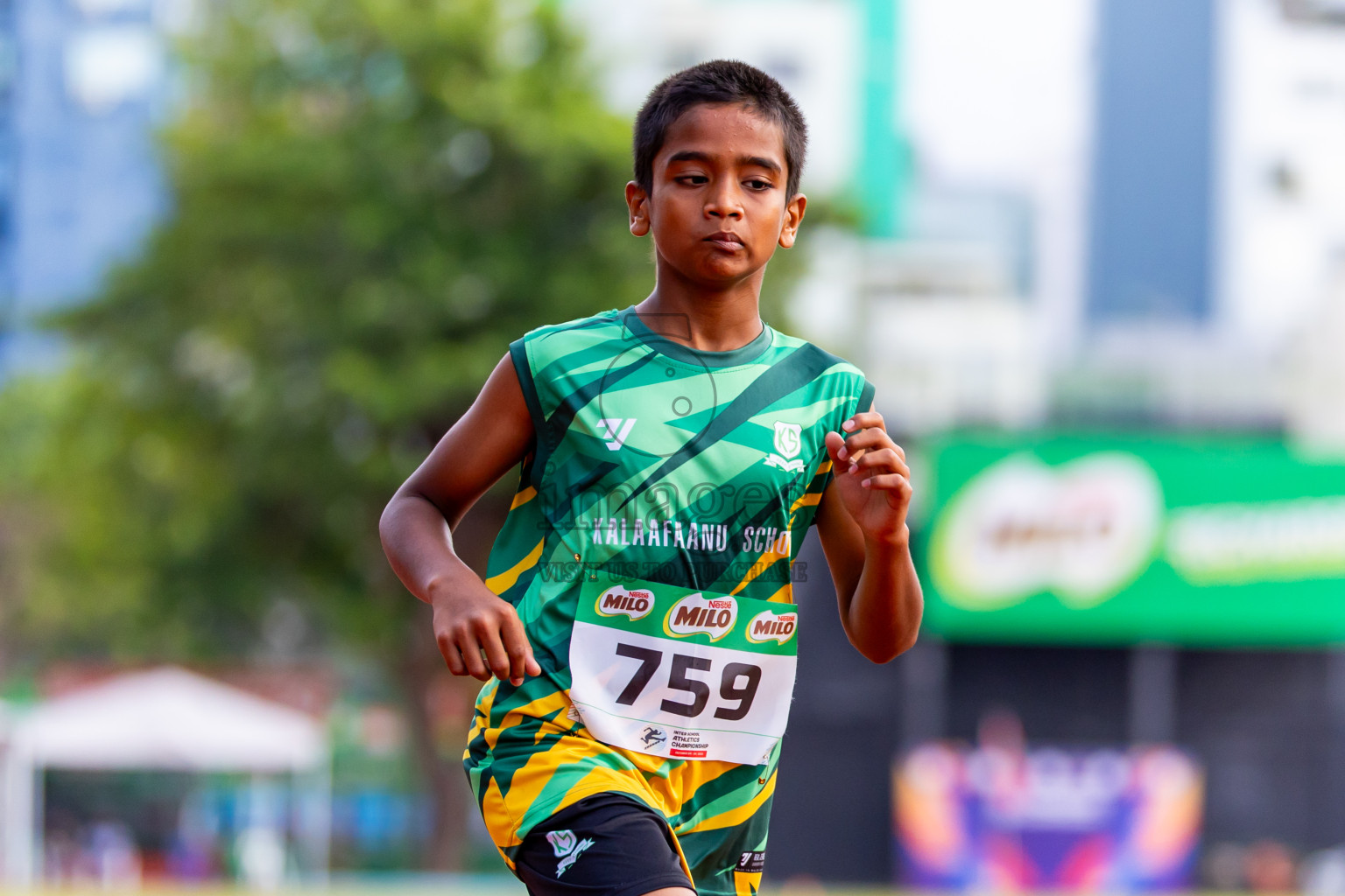 Day 5 of Inter-school Athletics Championship 2025 held in Ekuveni Synthetic Track, Male', Maldives on Saturday, 11th October 2025. Photos by: Nausham Waheed / Images.mv