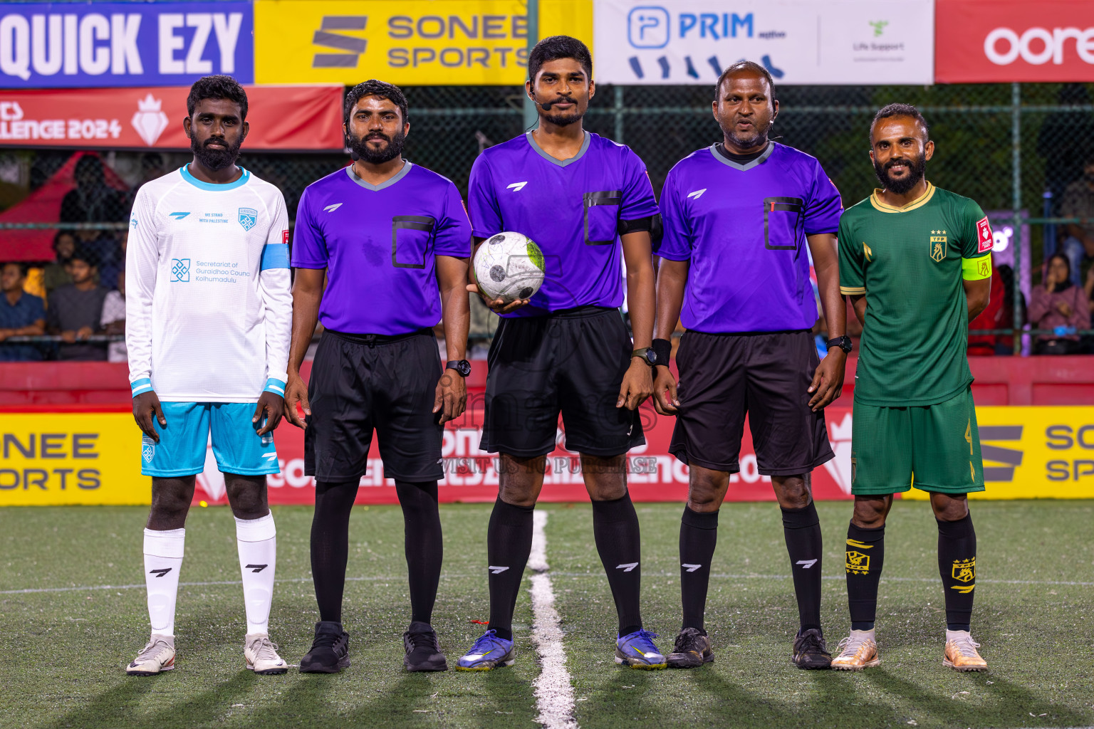 Th Thimarafushi vs Th Guraidhoo in Day 20 of Golden Futsal Challenge 2024 was held on Saturday , 3rd February 2024 in Hulhumale', Maldives Photos: Ismail Thoriq / images.mv