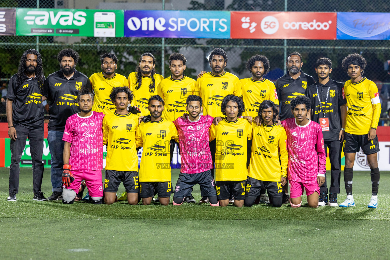 F. Biledhoo VS F. Magoodhoo in Day 7 of Golden Futsal Challenge 2025 was held on Saturday, 11th January 2025, in Hulhumale', Maldives Photos: Hassan Simah / images.mv