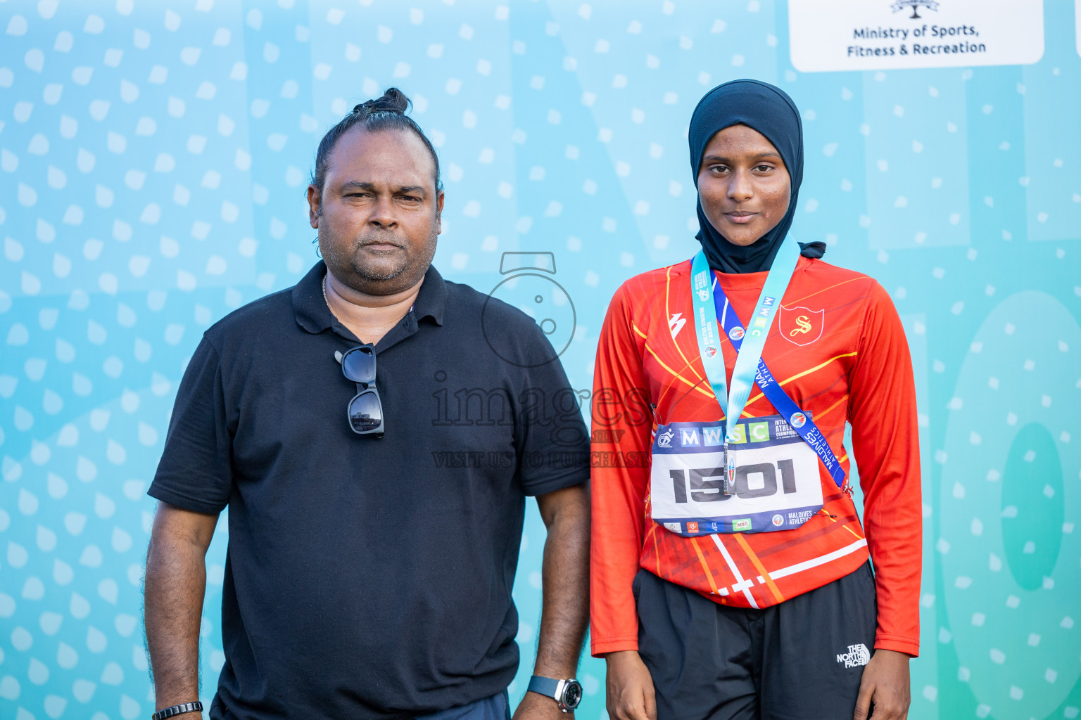 Day 4 of MWSC Interschool Athletics Championships 2024 held in Hulhumale Running Track, Hulhumale, Maldives on Tuesday, 12th November 2024. Photos by: Ismail Thoriq / Images.mv