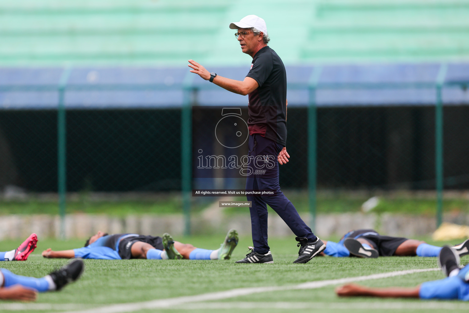 Maldives Practice Sessions on 26 June 2023 before their match in Bangabandhu SAFF Championship 2023 held in Bengaluru Football Ground