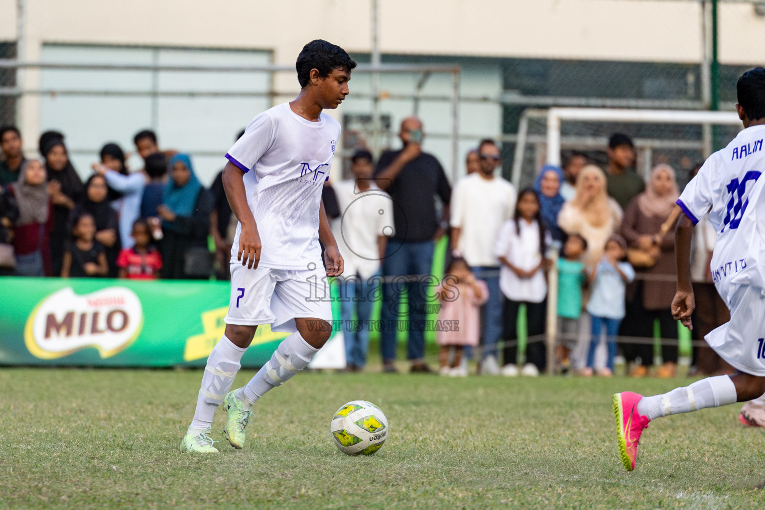 Day 2 of MILO Academy Championship 2024 held in Henveyru Stadium, Male', Maldives on Thursday, 1st November 2024. Photos:Hassan Simah / Images.mv