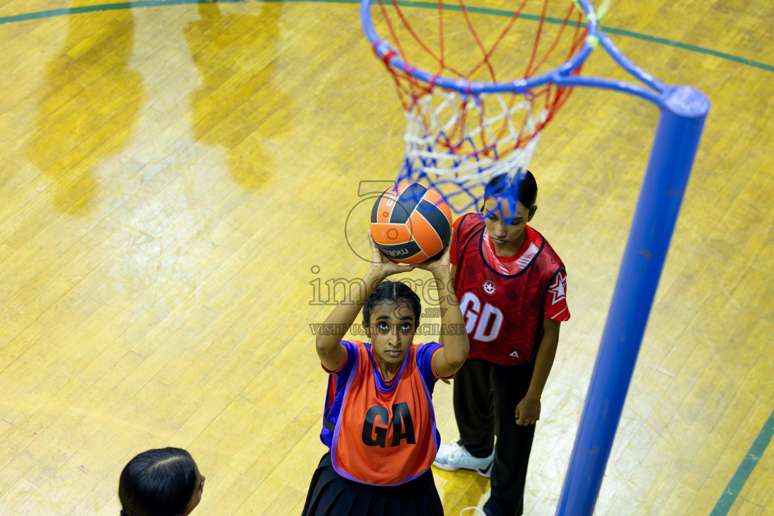 Day 13 of 25th Inter-School Netball Tournament was held in Social Center at Male', Maldives on Saturday, 24th August 2024. Photos: Mohamed Mahfooz Moosa / images.mv