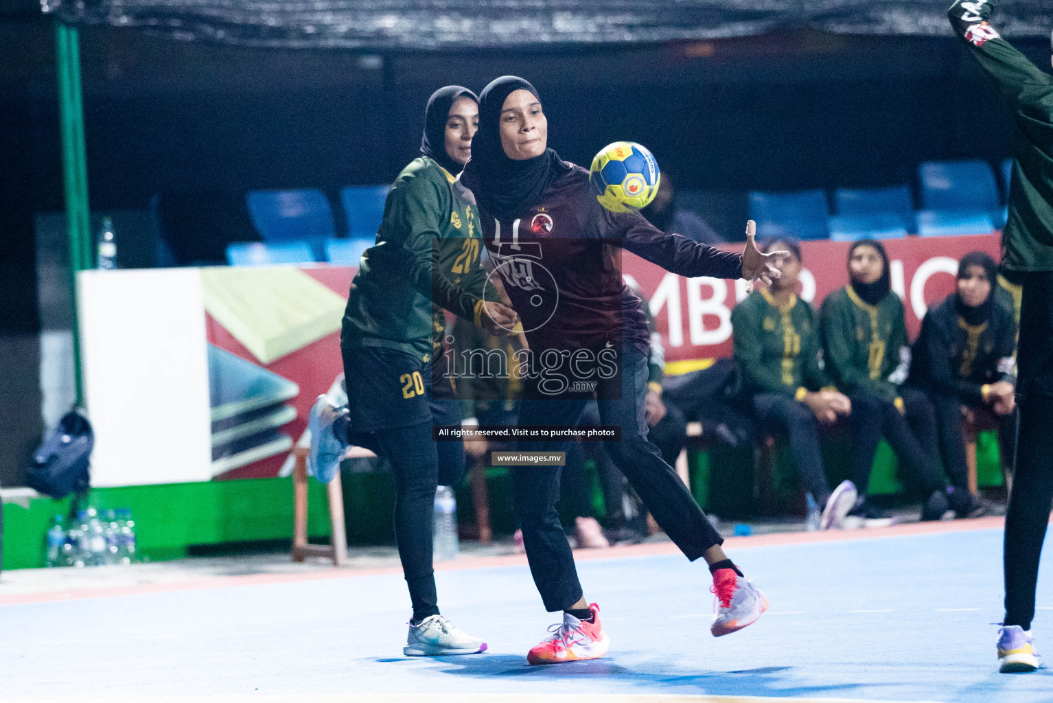 Day 5 of 6th MILO Handball Maldives Championship 2023, held in Handball ground, Male', Maldives on Friday, 24th May 2023 Photos: Shuu Abdul Sattar/ Images.mv