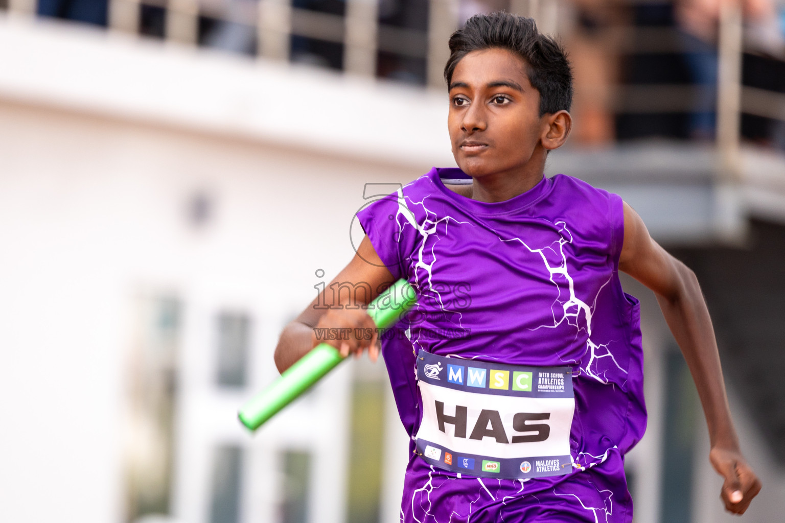 Day 6 of MWSC Interschool Athletics Championships 2024 held in Hulhumale Running Track, Hulhumale, Maldives on Thursday, 14th November 2024. Photos by: Ismail Thoriq / Images.mv