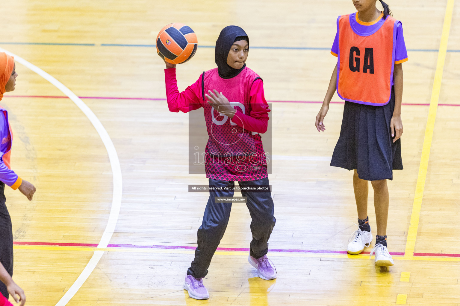 Day5 of 24th Interschool Netball Tournament 2023 was held in Social Center, Male', Maldives on 31st October 2023. Photos: Nausham Waheed / images.mv