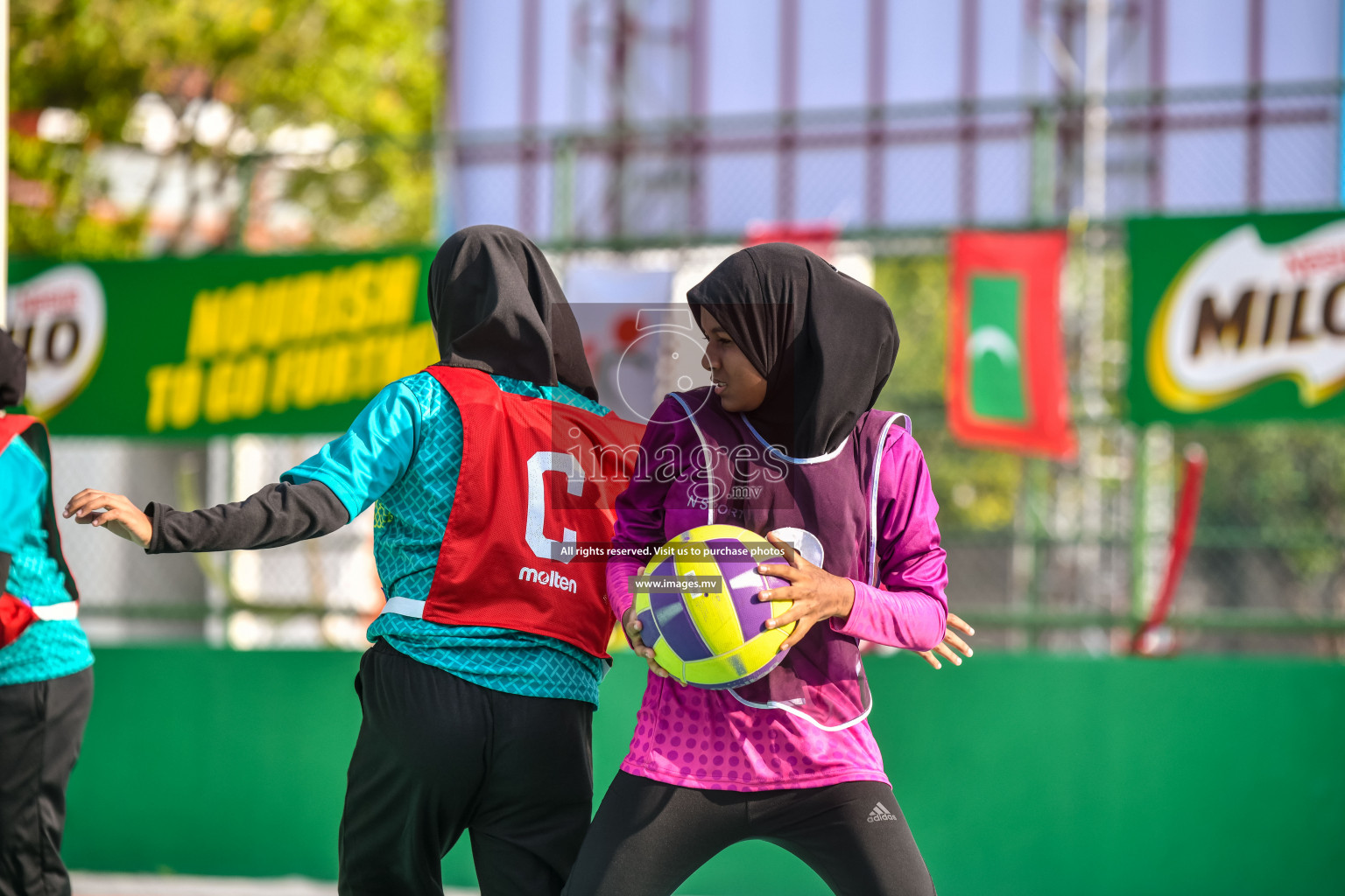 Day3 of Junior Netball Championship 2022 on 5 March 2022 held in Male', Maldives. Photos by Nausham Waheed.