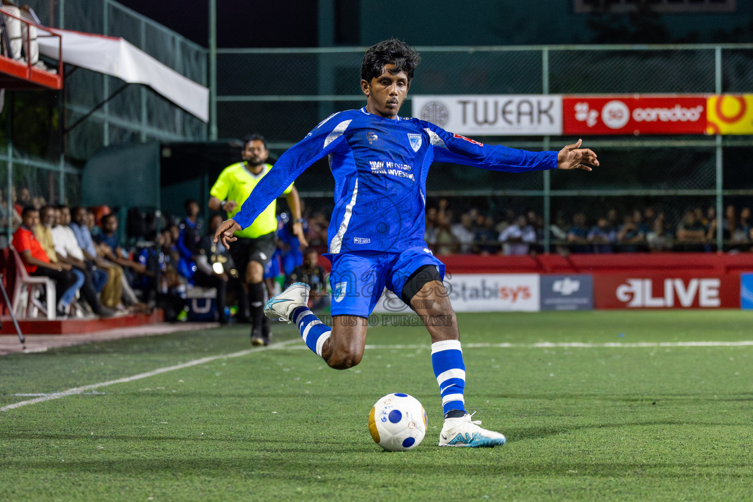 AA Mathiveri vs AA Himandhoo in Day 11 of Golden Futsal Challenge 2025 was held on Wednesday, 15th January 2025, in Hulhumale', Maldives Photos: Mohamed Mahfooz Moosa / images.mv