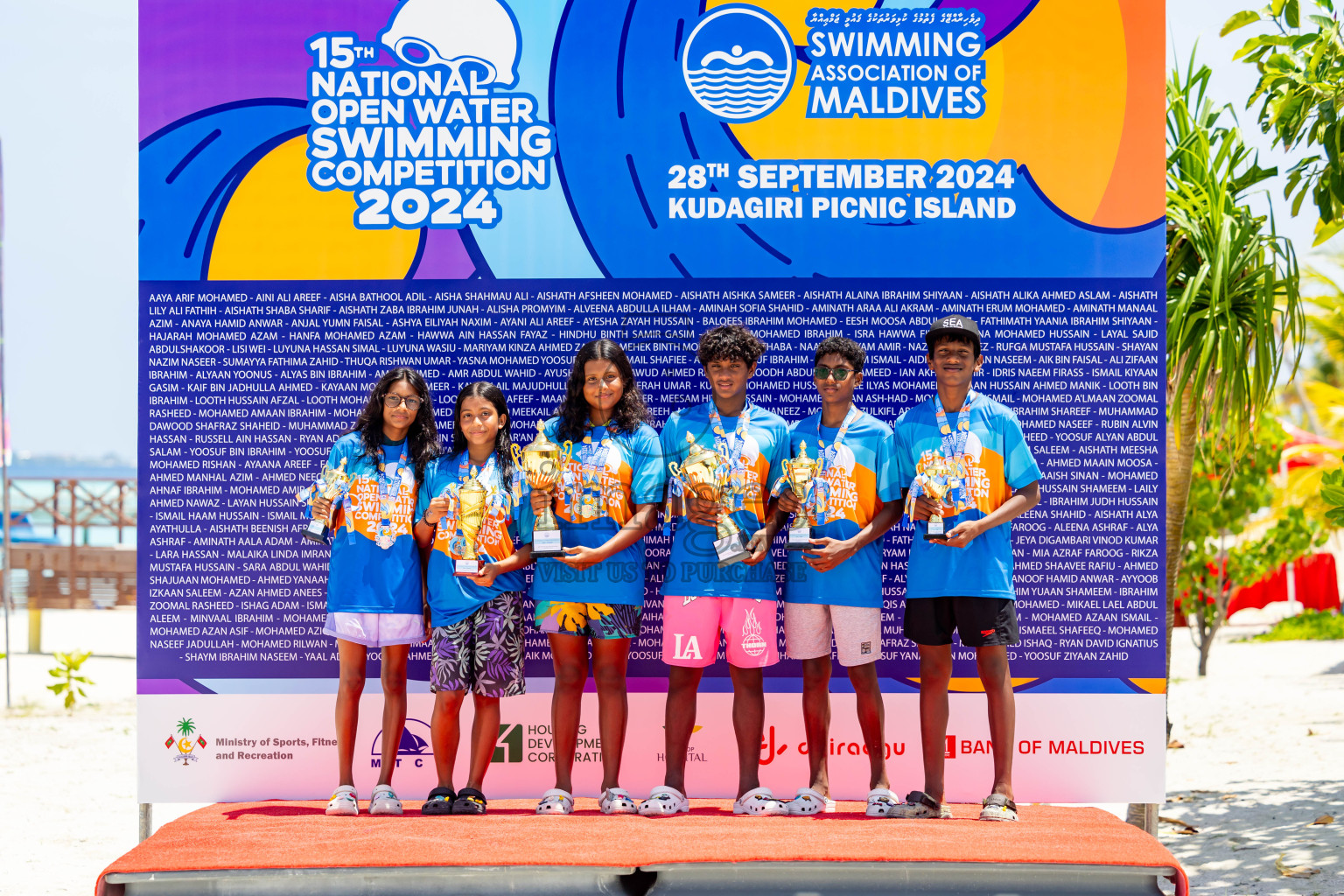 15th National Open Water Swimming Competition 2024 held in Kudagiri Picnic Island, Maldives on Saturday, 28th September 2024. Photos: Nausham Waheed / images.mv