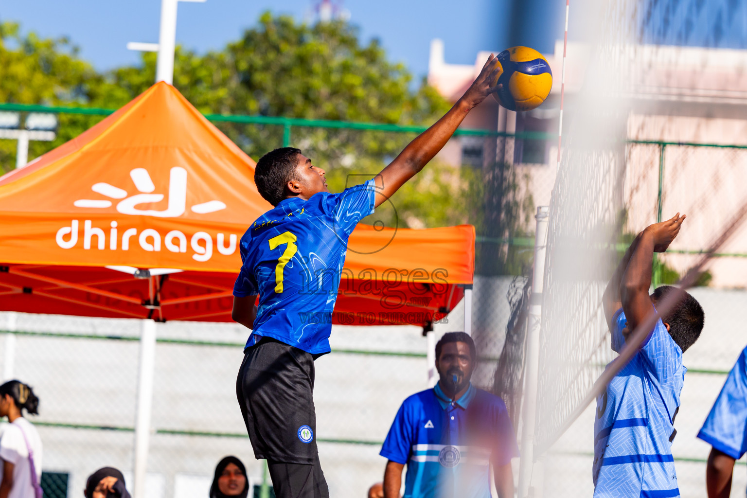 Day 13 of Interschool Volleyball Tournament 2024 was held in Ekuveni Volleyball Court at Male', Maldives on Thursday, 5th December 2024. Photos: Nausham Waheed / images.mv