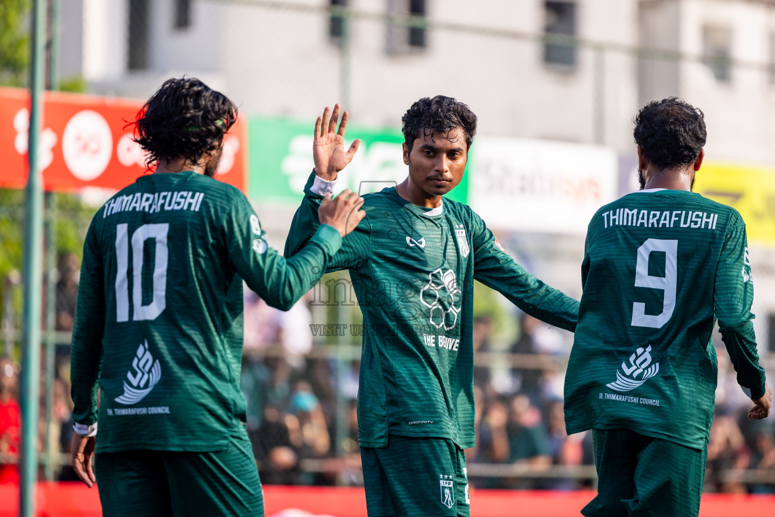 Th Thimarafushi vs Th Vilufushi in Day 14 of Golden Futsal Challenge 2025 was held on Saturday, 18th January 2025, in Hulhumale', Maldives. Photos: Nausham Waheed / images.mv