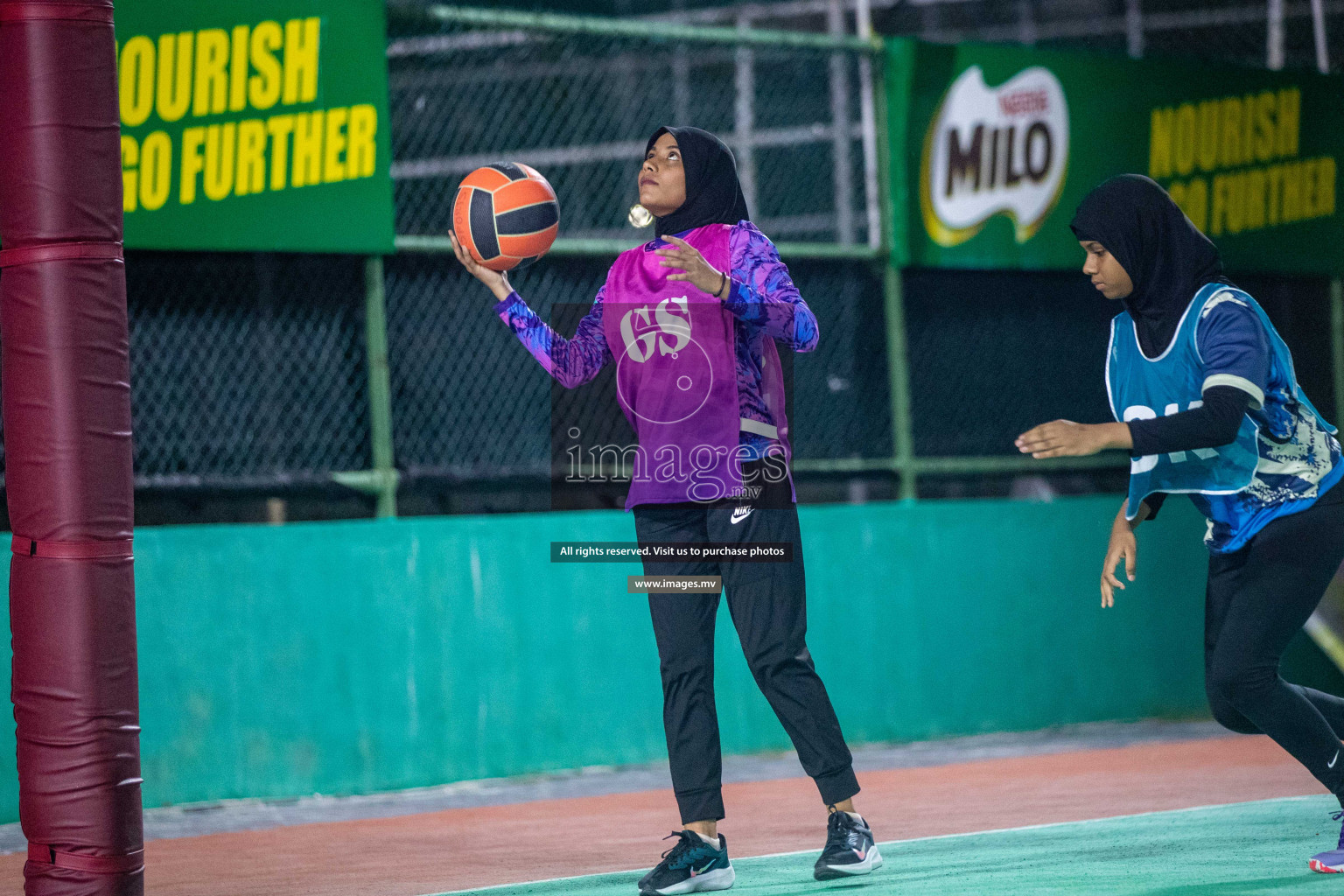 Day 4 of 20th Milo National Netball Tournament 2023, held in Synthetic Netball Court, Male', Maldives on 2nd  June 2023 Photos: Nausham Waheed/ Images.mv