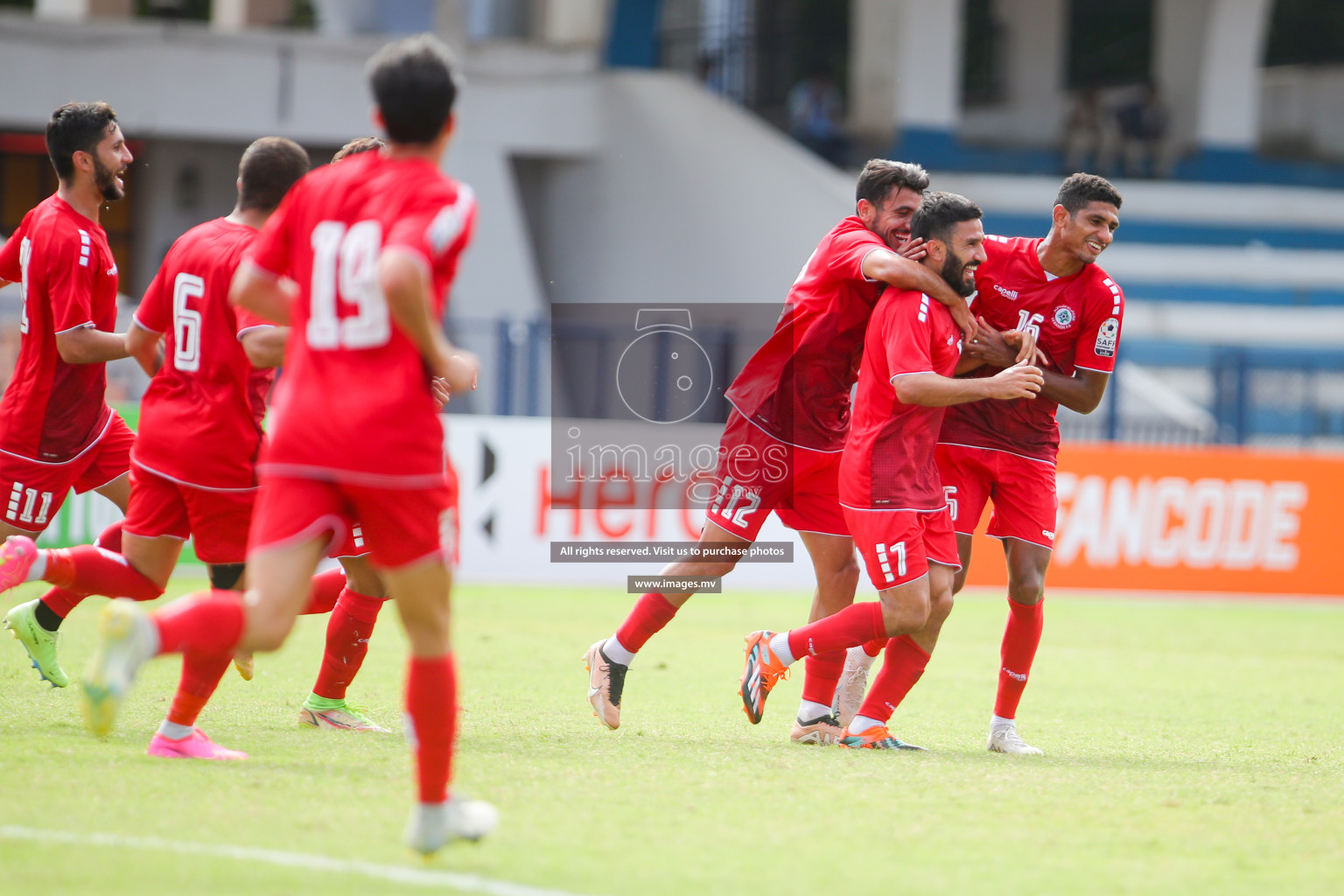 Lebanon vs Maldives in SAFF Championship 2023 held in Sree Kanteerava Stadium, Bengaluru, India, on Tuesday, 28th June 2023. Photos: Nausham Waheed, Hassan Simah / images.mv