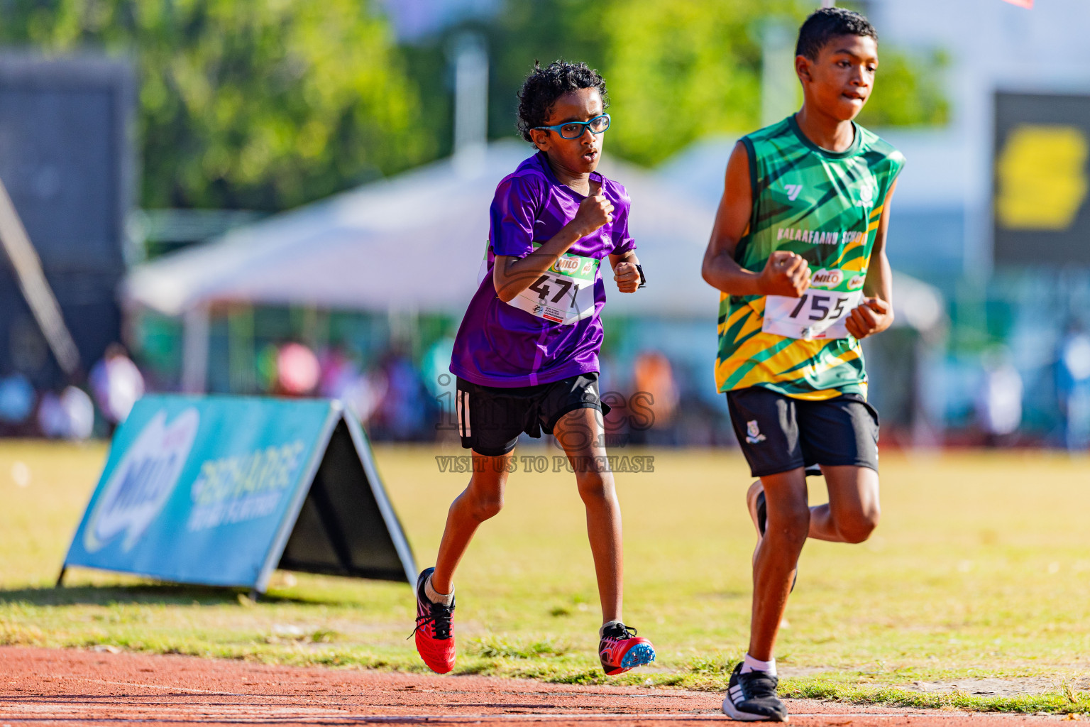 Day 1 of Inter-school Athletics Championship 2025 held in Ekuveni Synthetic Track, Male', Maldives on Monday, 06th October 2025. Photos by: Areef Adam  / Images.mv