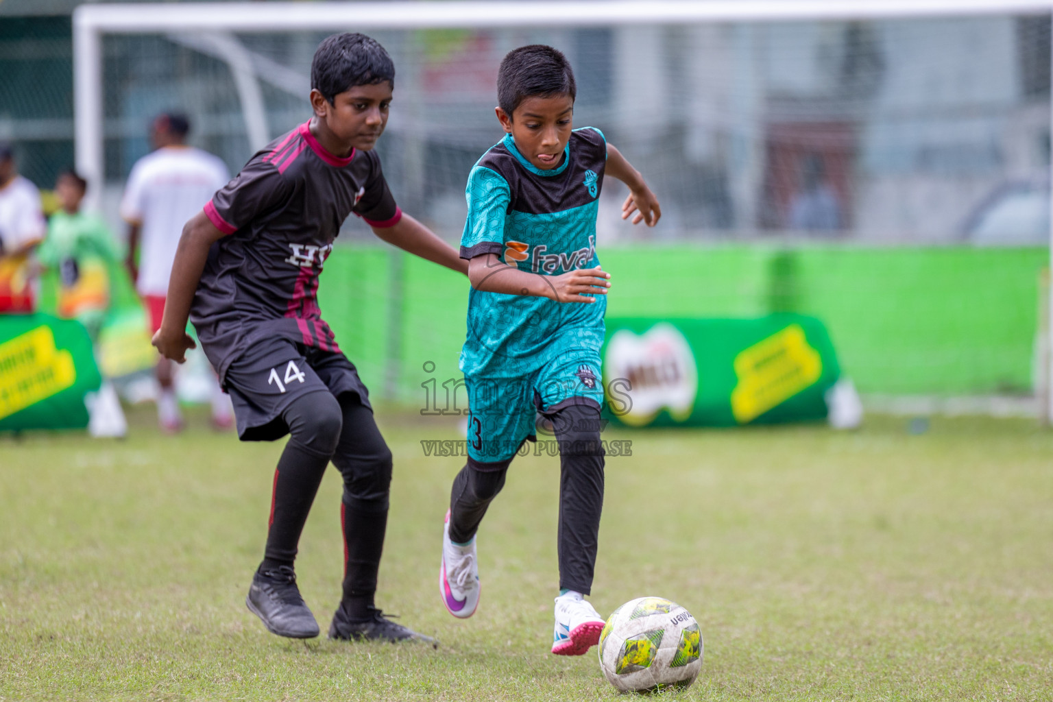 Day 1 of MILO Academy Championship 2024 - U12 was held at Henveiru Grounds in Male', Maldives on Thursday, 4th July 2024. Photos: Shuu Abdul Sattar / images.mv