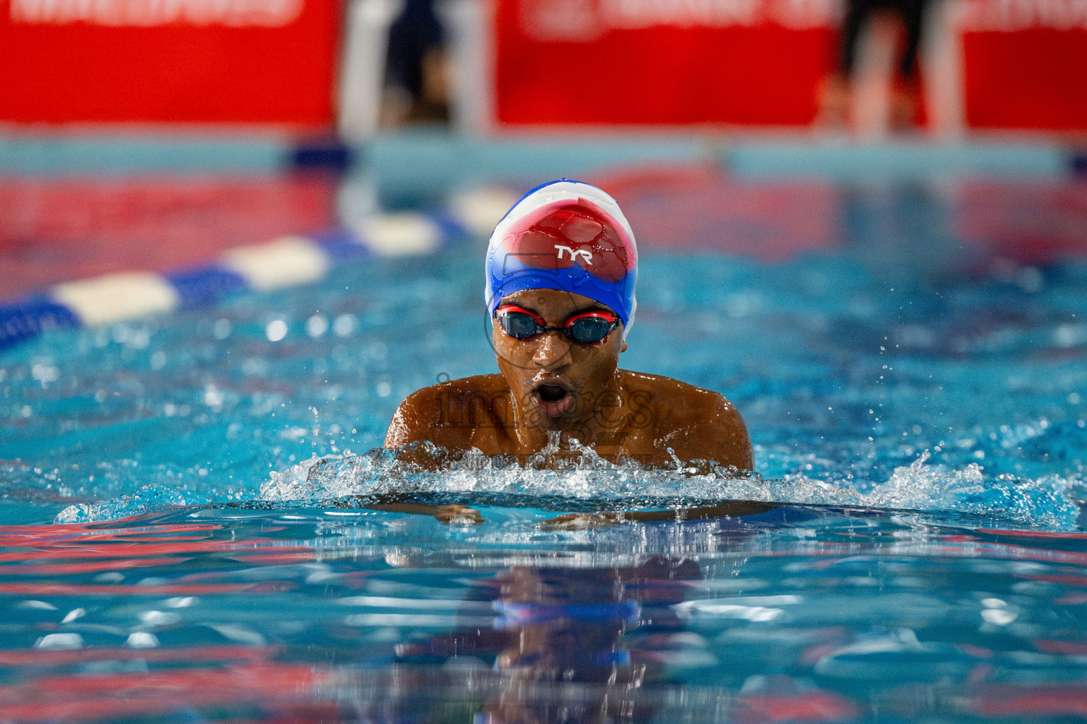 Day 4 of National Swimming Competition 2024 held in Hulhumale', Maldives on Monday, 16th December 2024. 
Photos: Hassan Simah / images.mv