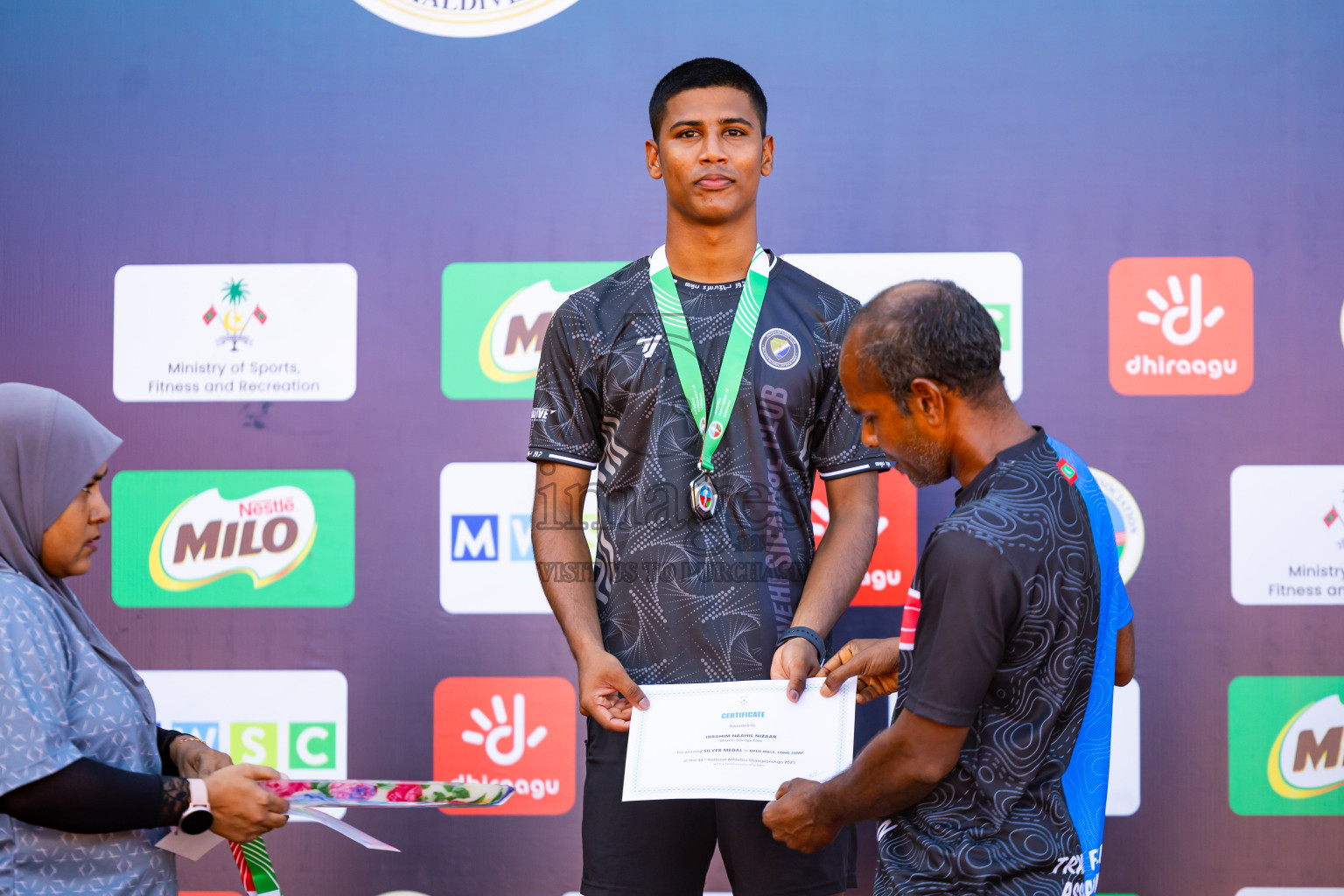 Day 3 of National Athletics Championship 2025 was held at Ekuveni Running Ground in Male', Maldives on Saturday, 16th August 2025. Photos: Nausham Waheed / images.mv