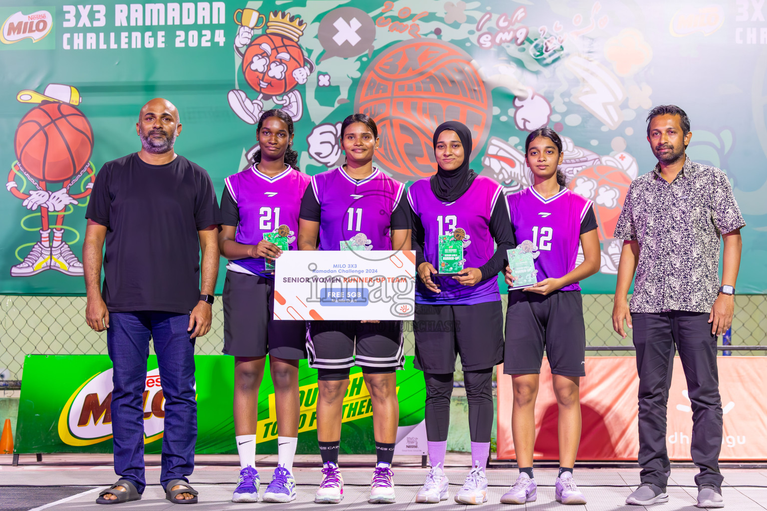 Final Day of MILO Ramadan 3x3 Challenge 2024 was held in Ekuveni Outdoor Basketball Court at Male', Maldives on Tuesday, 19th March 2024.
Photos: Ismail Thoriq / images.mv