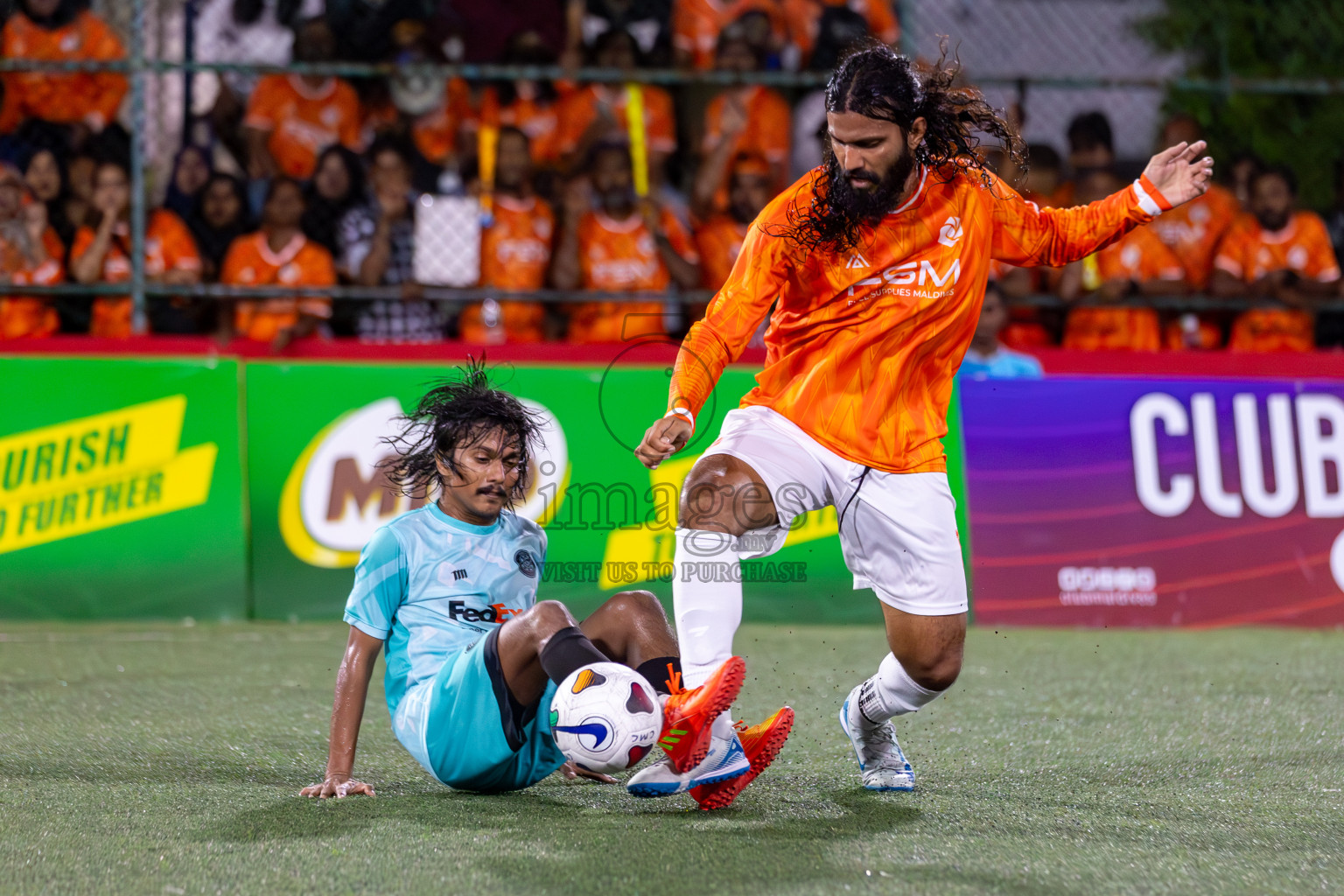 TEAM FSM vs CLUB TTS in Club Maldives Cup 2024 held in Rehendi Futsal Ground, Hulhumale', Maldives on Tuesday, 1st October 2024. Photos: Hassan Simah / images.mv