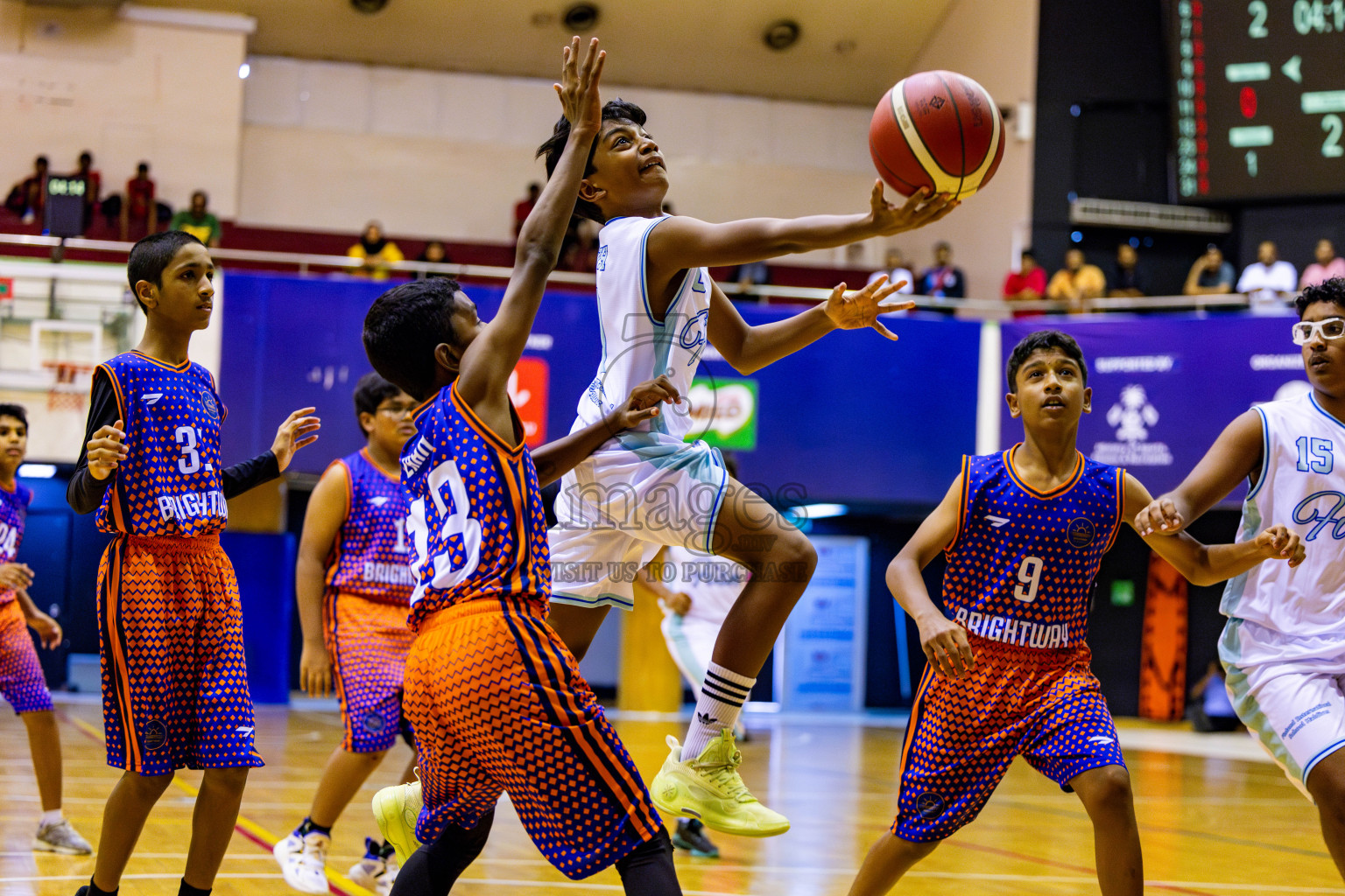 Finland International School vs Brightway International School in day 10 of Junior Championship 2024 was held in Social Center, Male', Maldives on Thursday, 21st November 2024. Photos: Nausham Waheed / images.mv